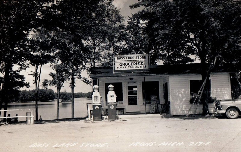 Bass Lake Store - Vintage Postcard (newer photo)